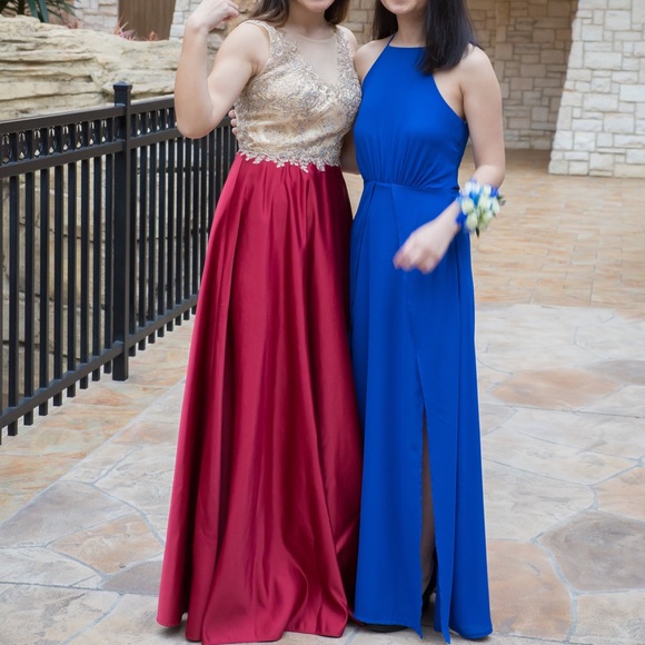 nordstrom red prom dress